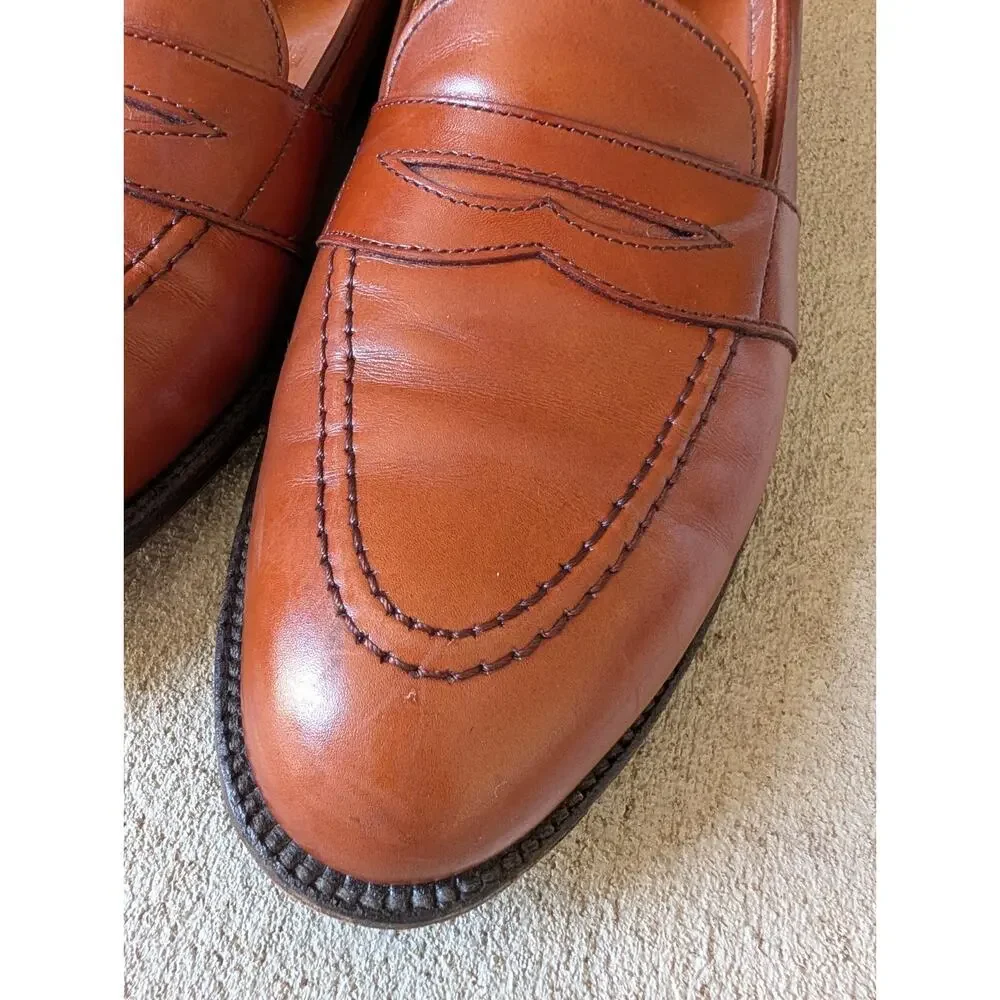 Alden Brown 685 Full Strap Slip On Loafer Leather Dress Shoes Size 11.5 D Mens